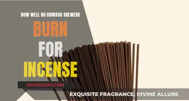 Bamboo Skewers: Burning Incense with a Natural Touch