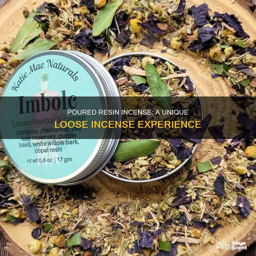how you see poured resin loose incense