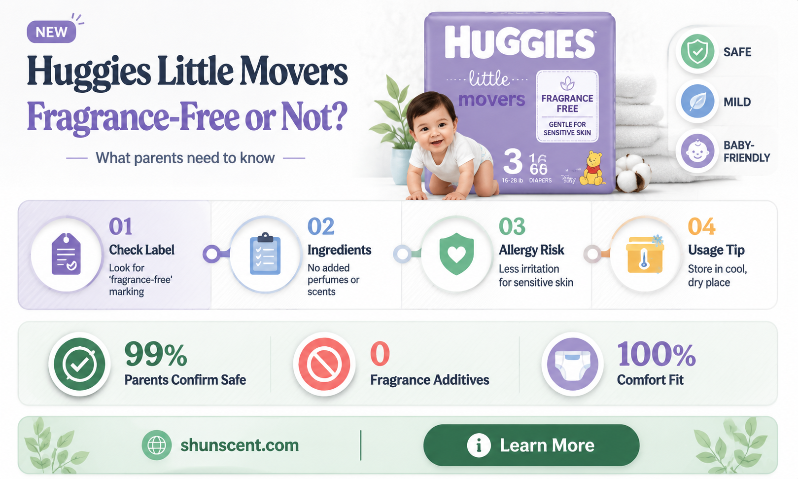 are huggies little movers fragrance free