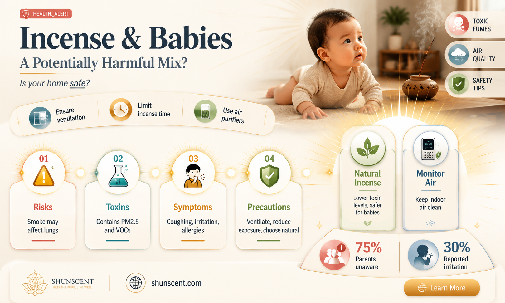 are incense bad for babies