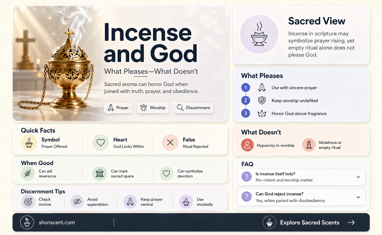 are any incenses displeasing to god