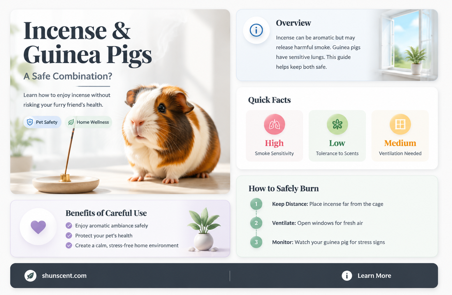 are incense bad for guinea pigs