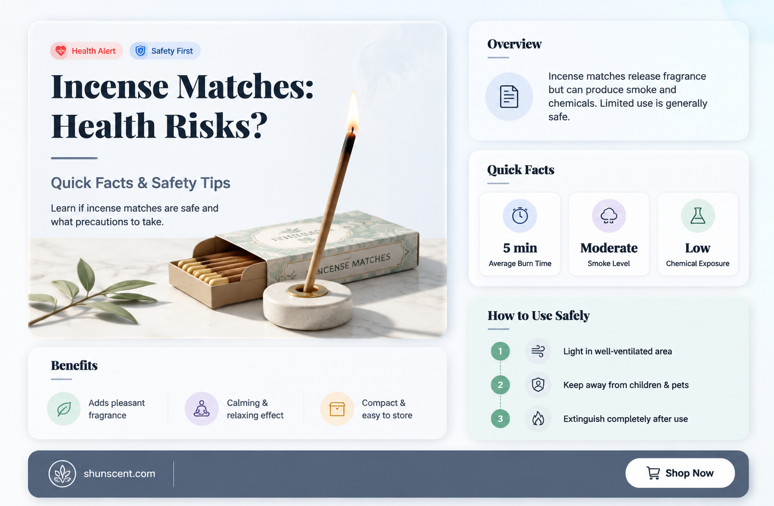 are incense matches bad for you
