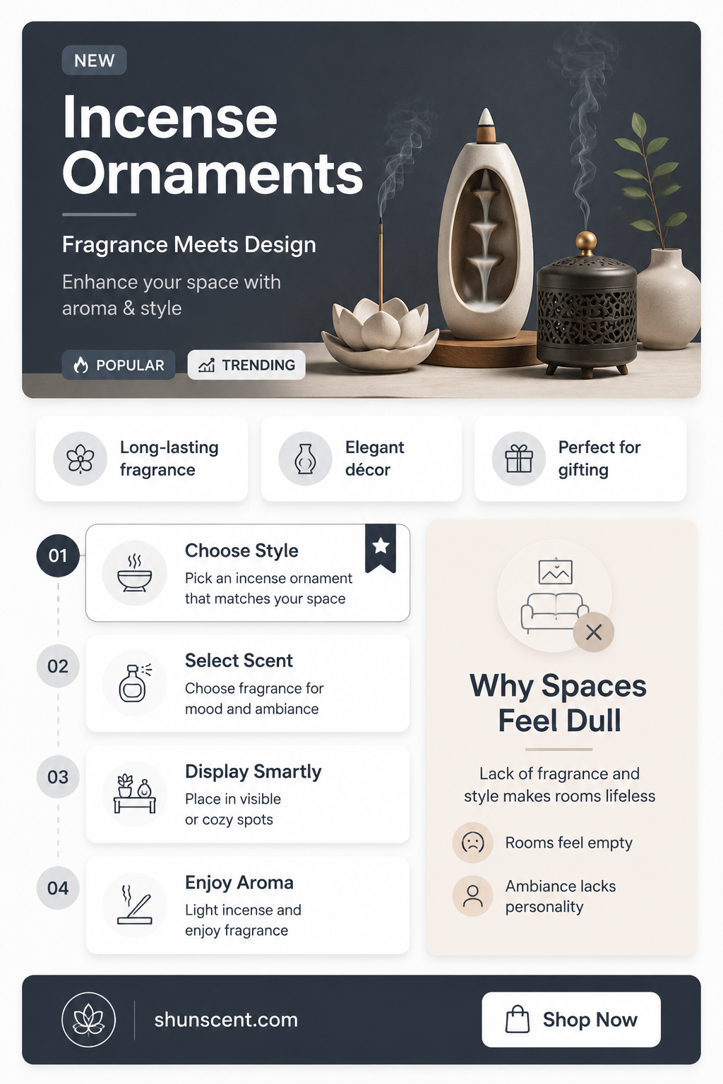 are incense ornaments
