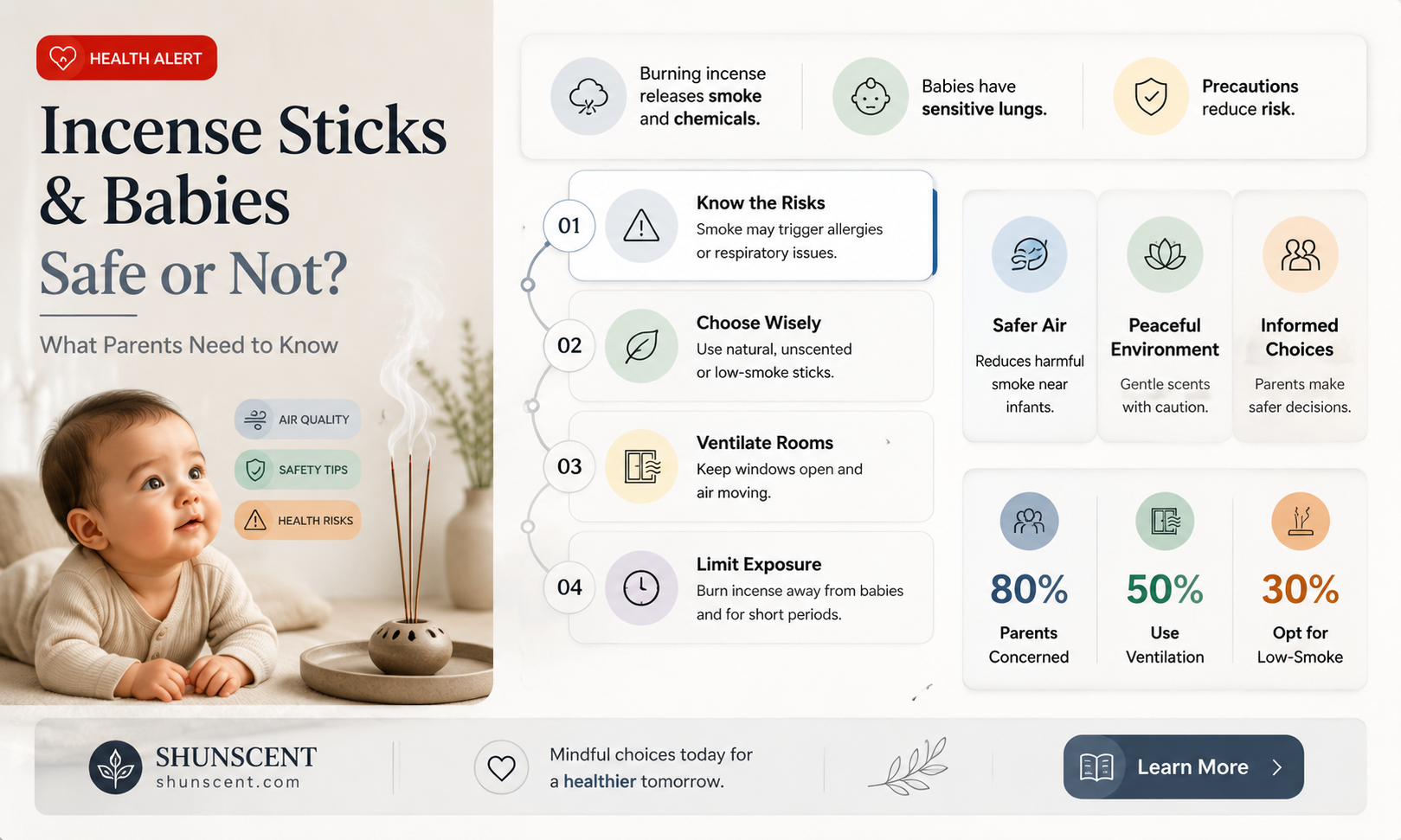 are incense sticks safe around babies