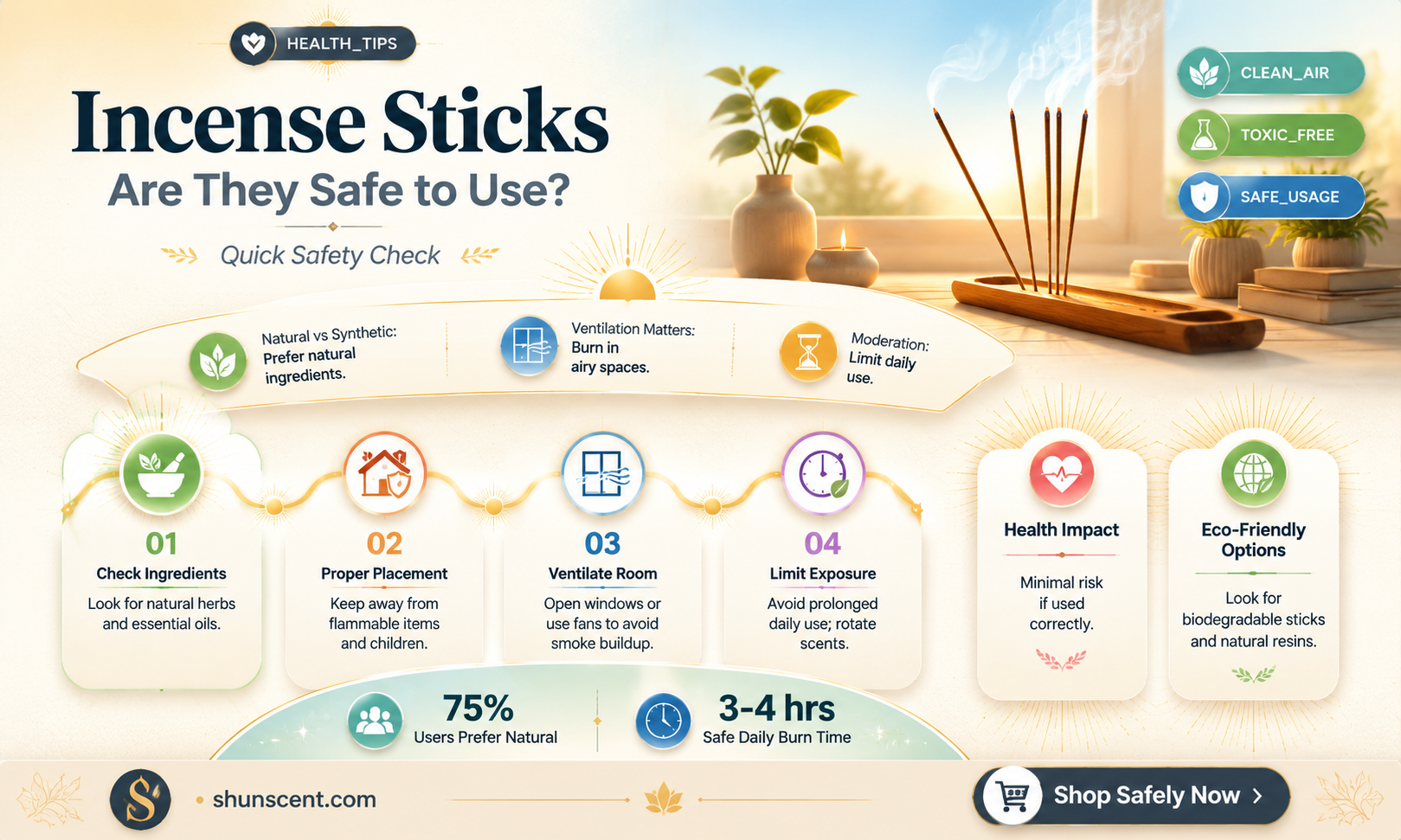 are incense sticks safe