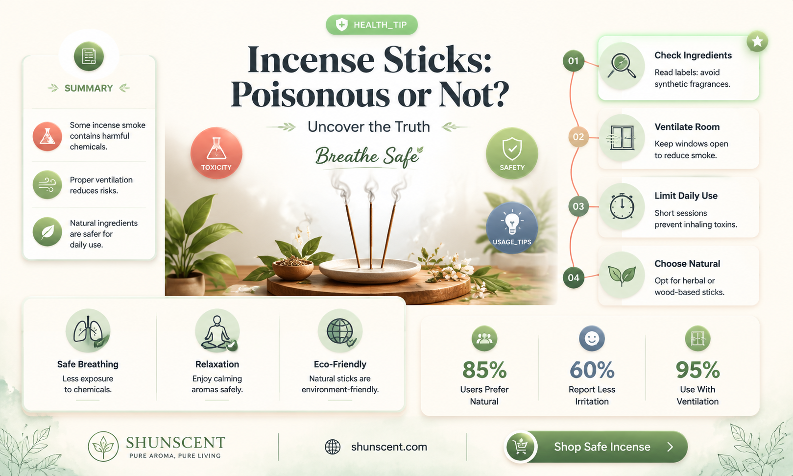 are incense sticks poisonous