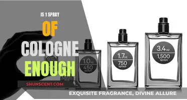 A Single Spray of Cologne: Is It Enough?