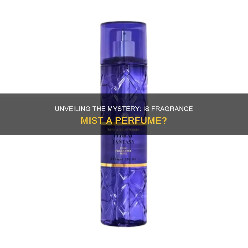 is a fragrance mist a perfume