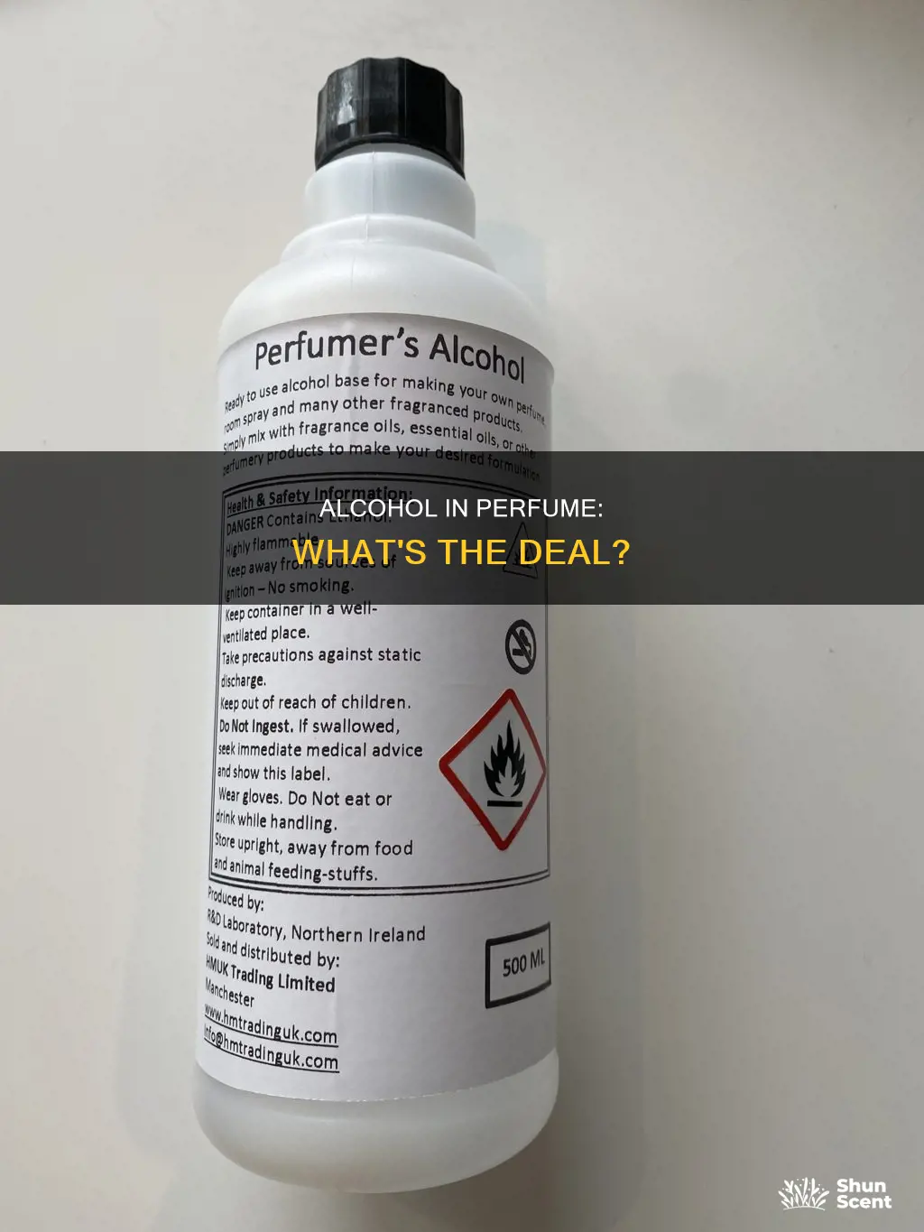 is alcohol in perfume