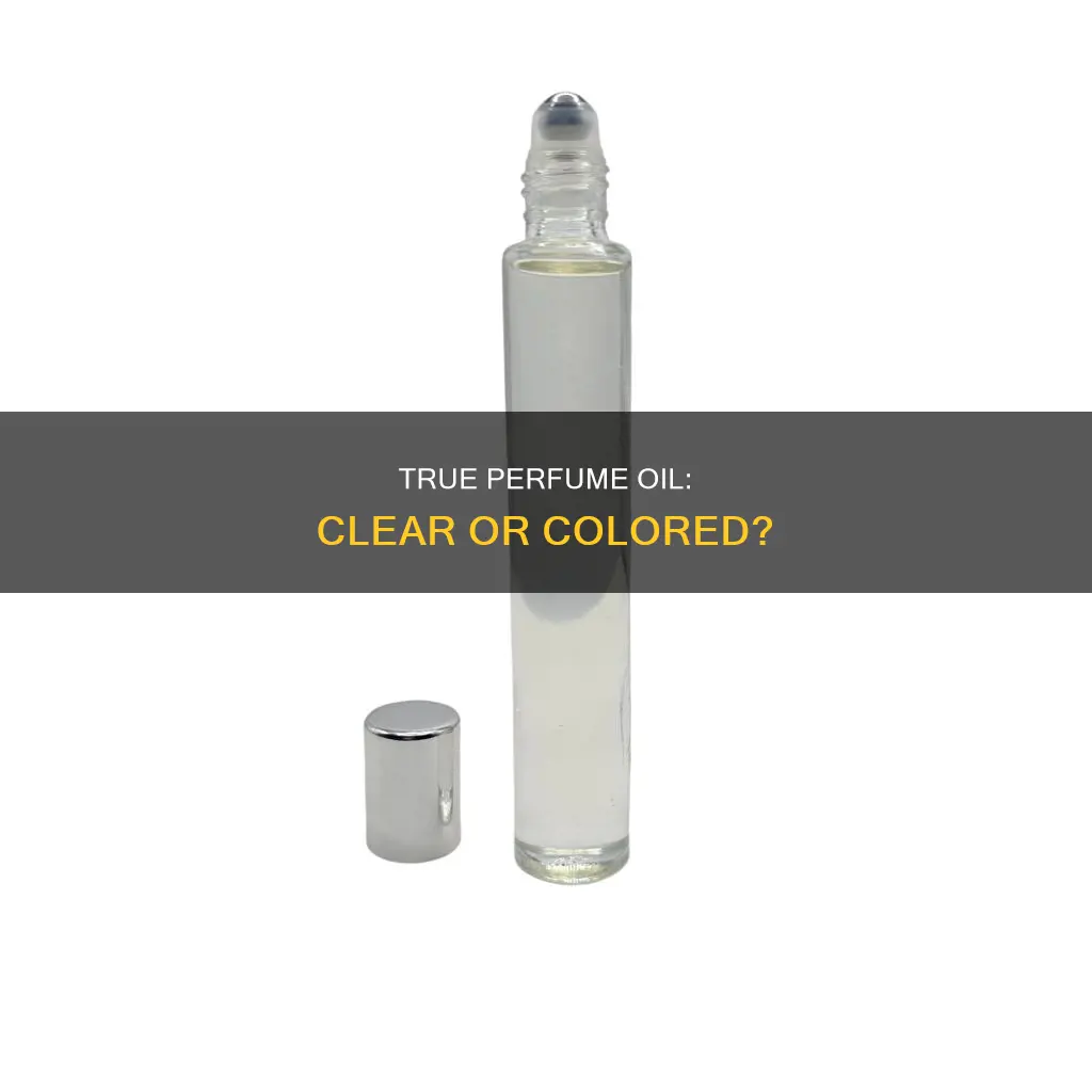 is all true perfume oil clear