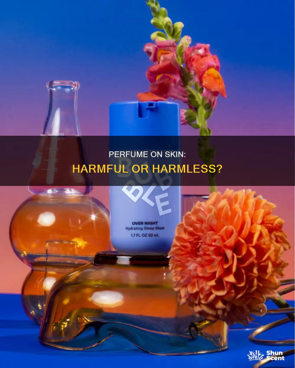 is applying perfume on skin harmful