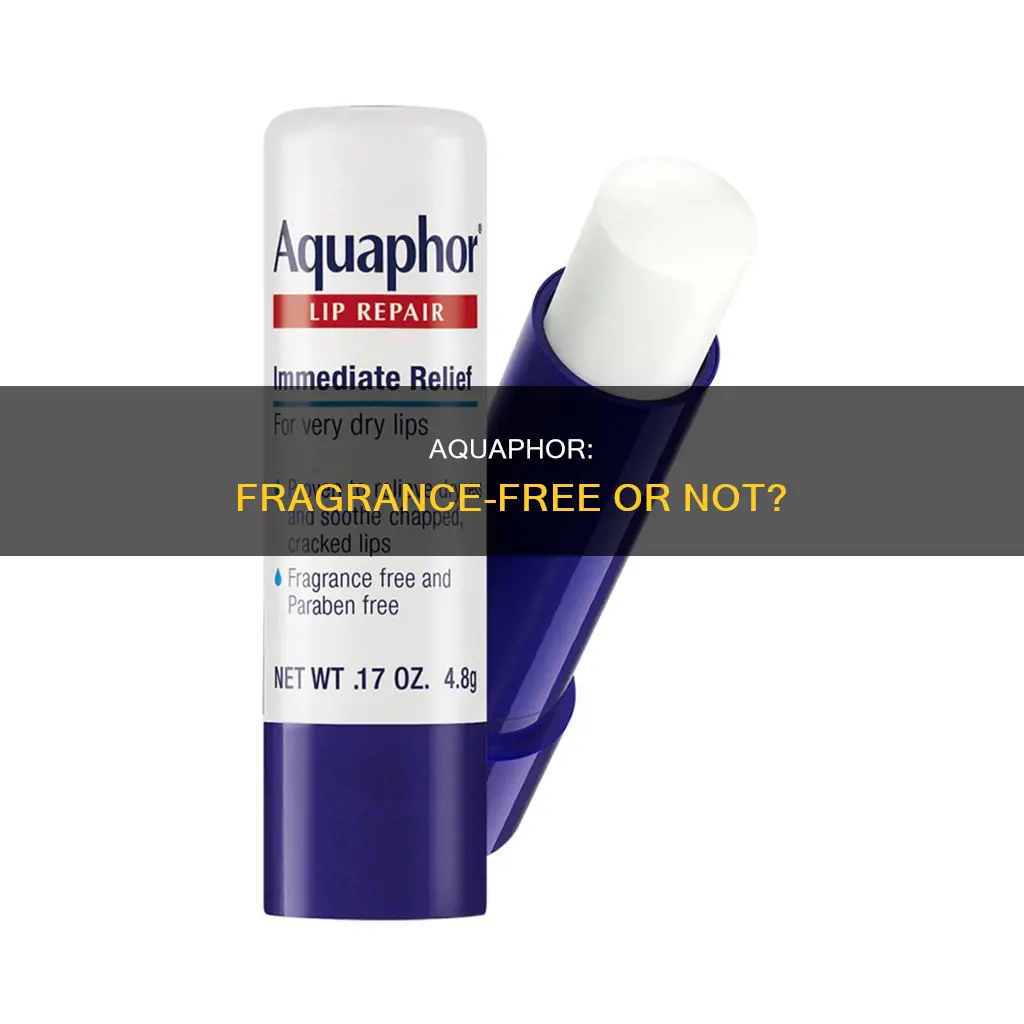 is aquaphor fragrance free