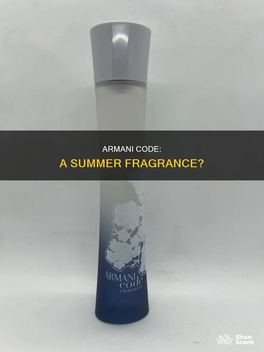 is armani code a summer fragrance