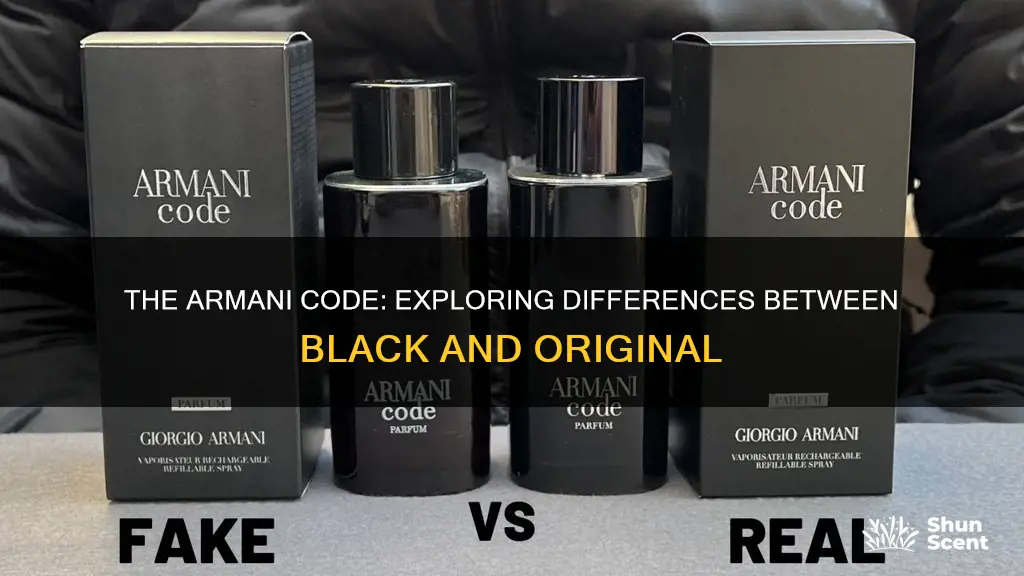 is armani code and armani black two different fragrances