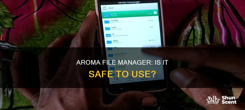 is aroma file manager safe