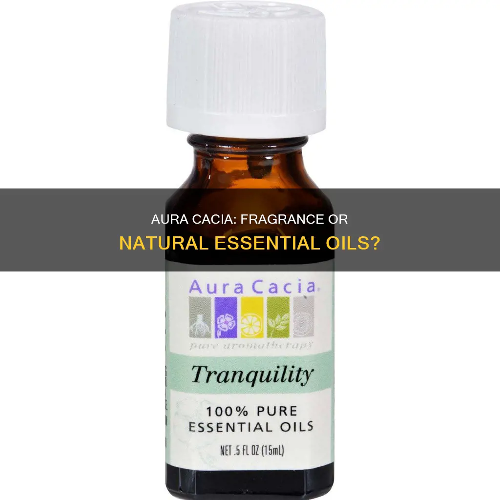 is aura cacia made with fragrance
