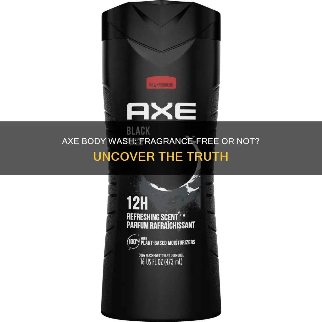 is axe body wash fragrance free