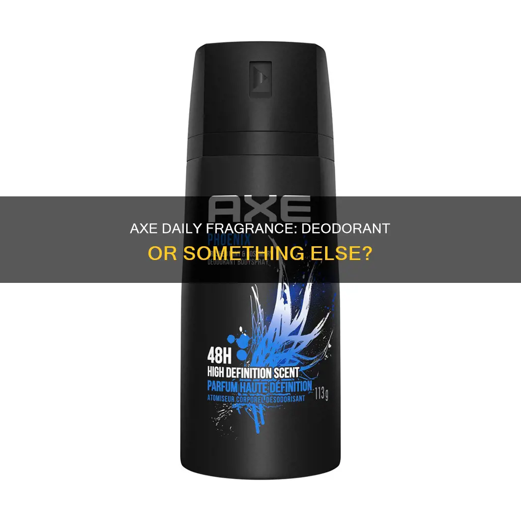 is axe daily fragrance a deodorant