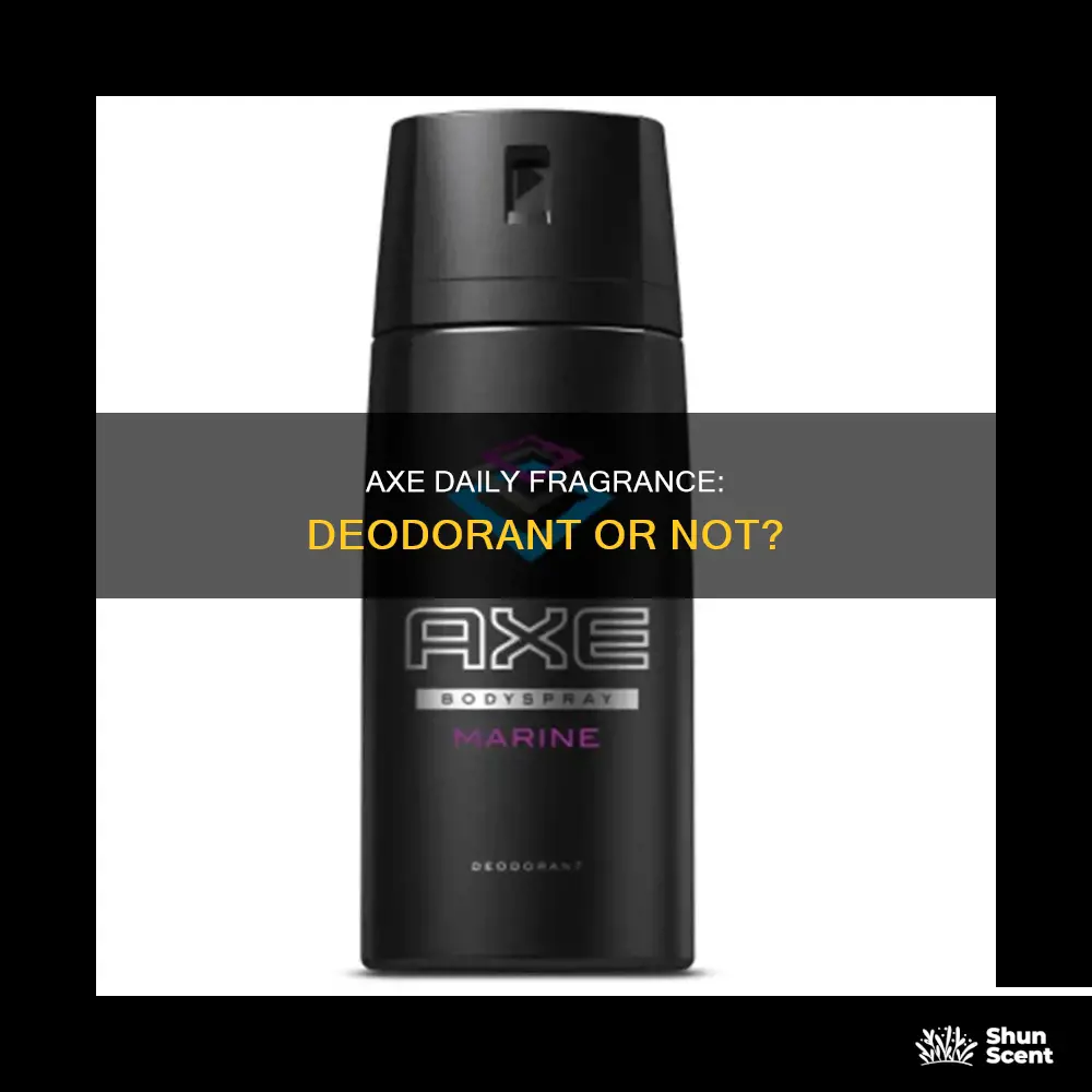 is axe daily fragrance a deodorant