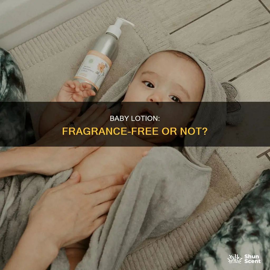 is baby lotion fragrance free