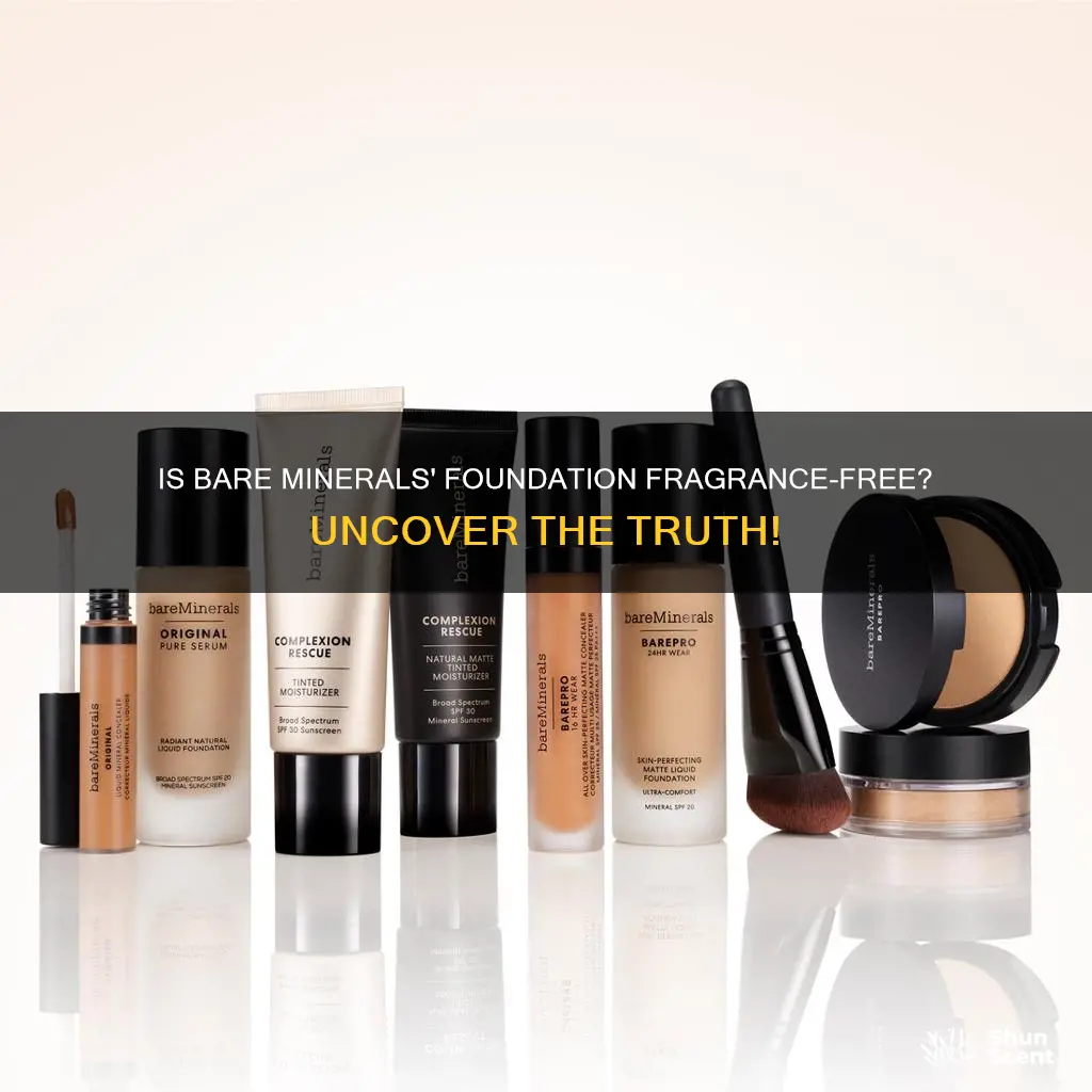 is bare minerals foundation fragrance free