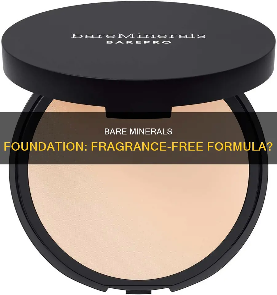 is bare minerals foundation fragrance free