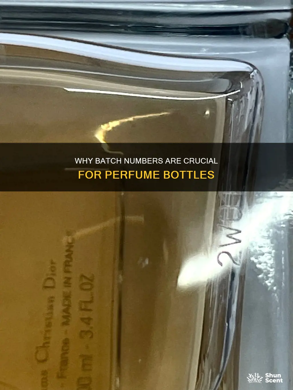 is batch number mandatory on a perfume bottle