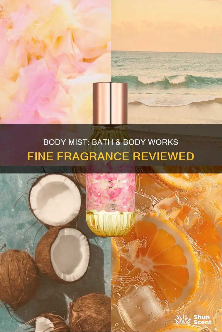 is bath and body works fine fragrance mist for body