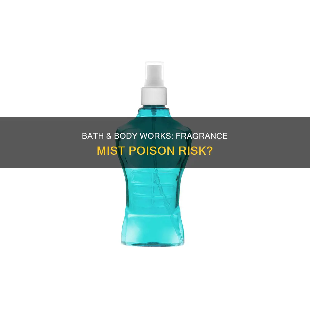 is bath and body works fragrance mist poisonous