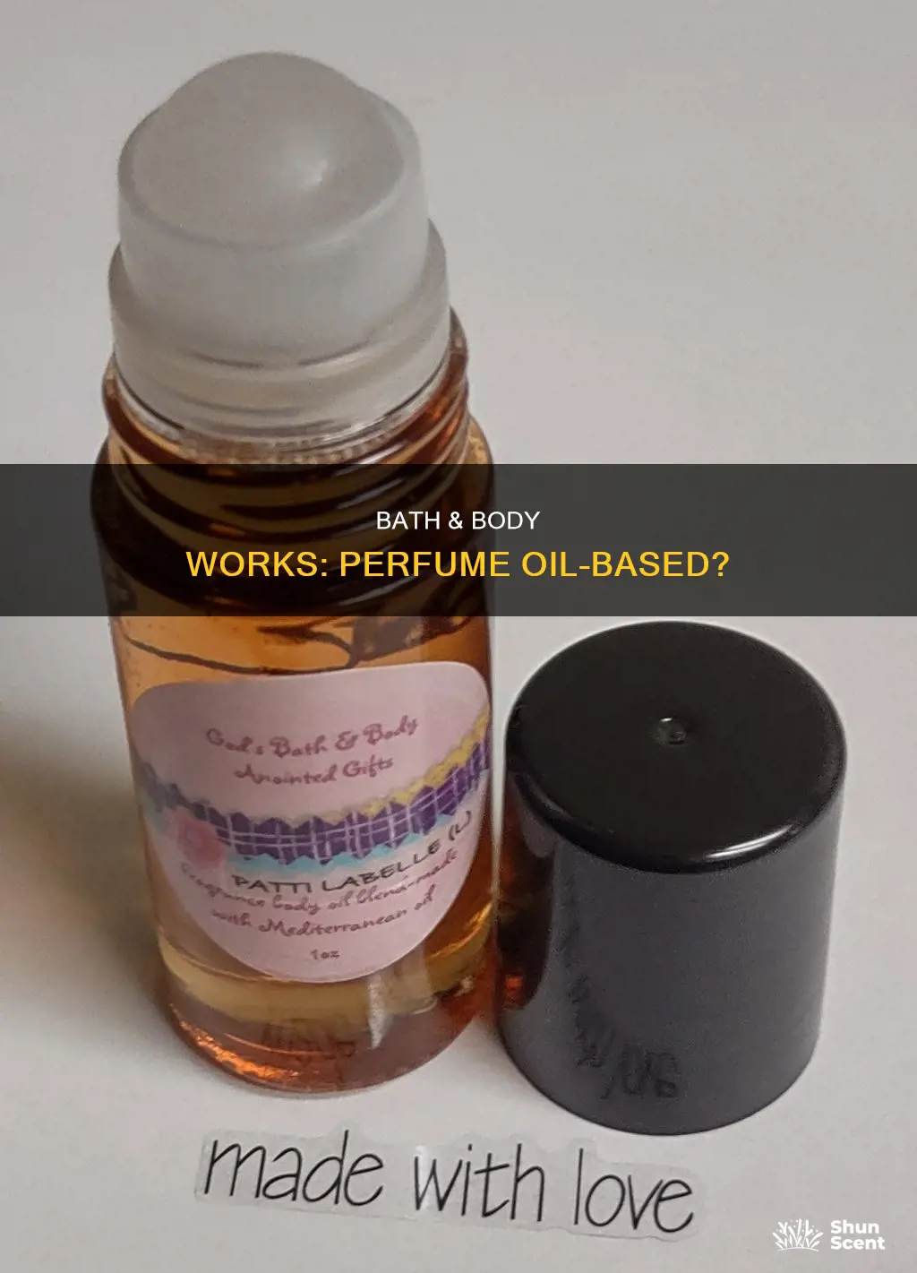 is bath and body works perfume oil based