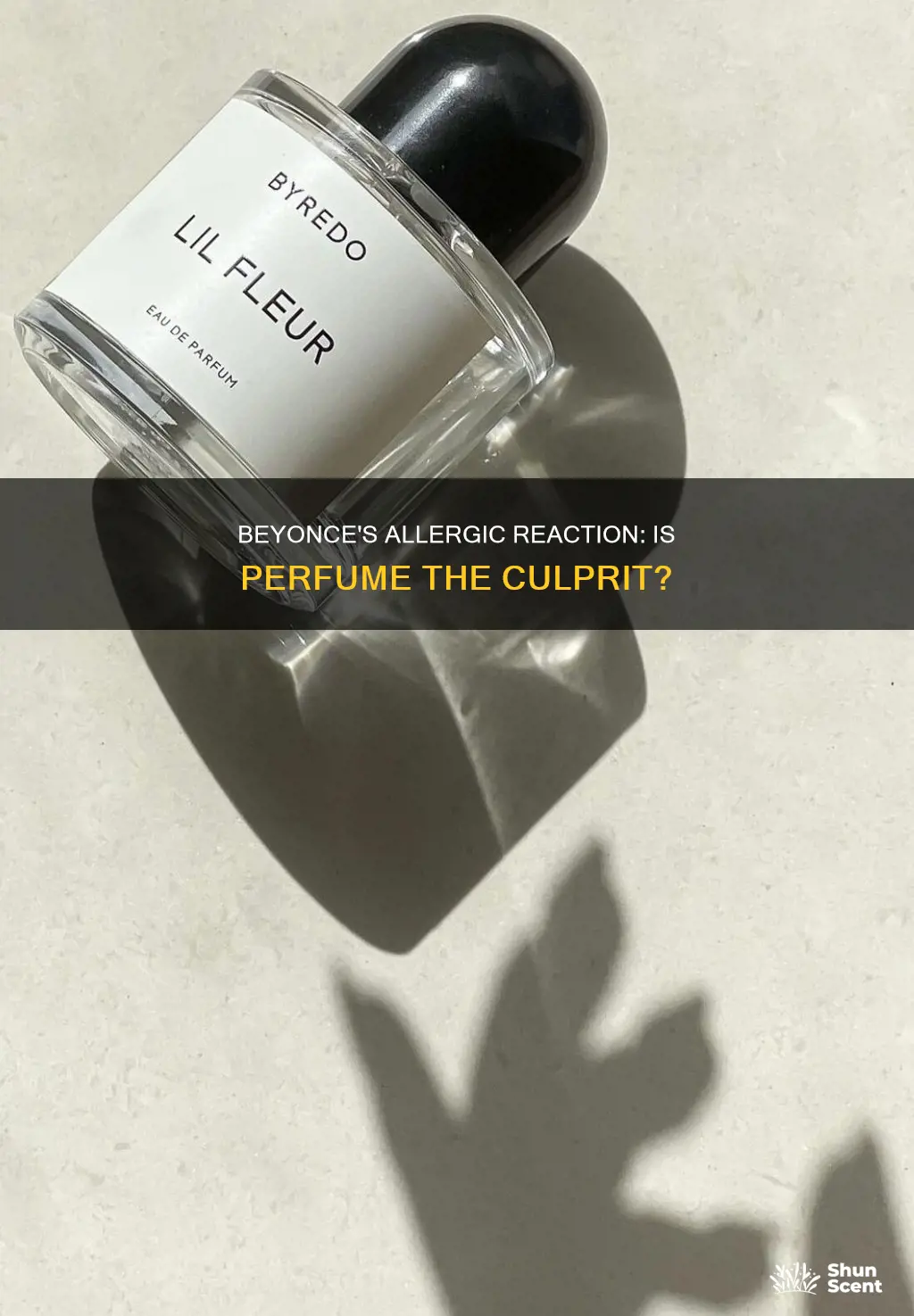 is beyonce allergic to perfume