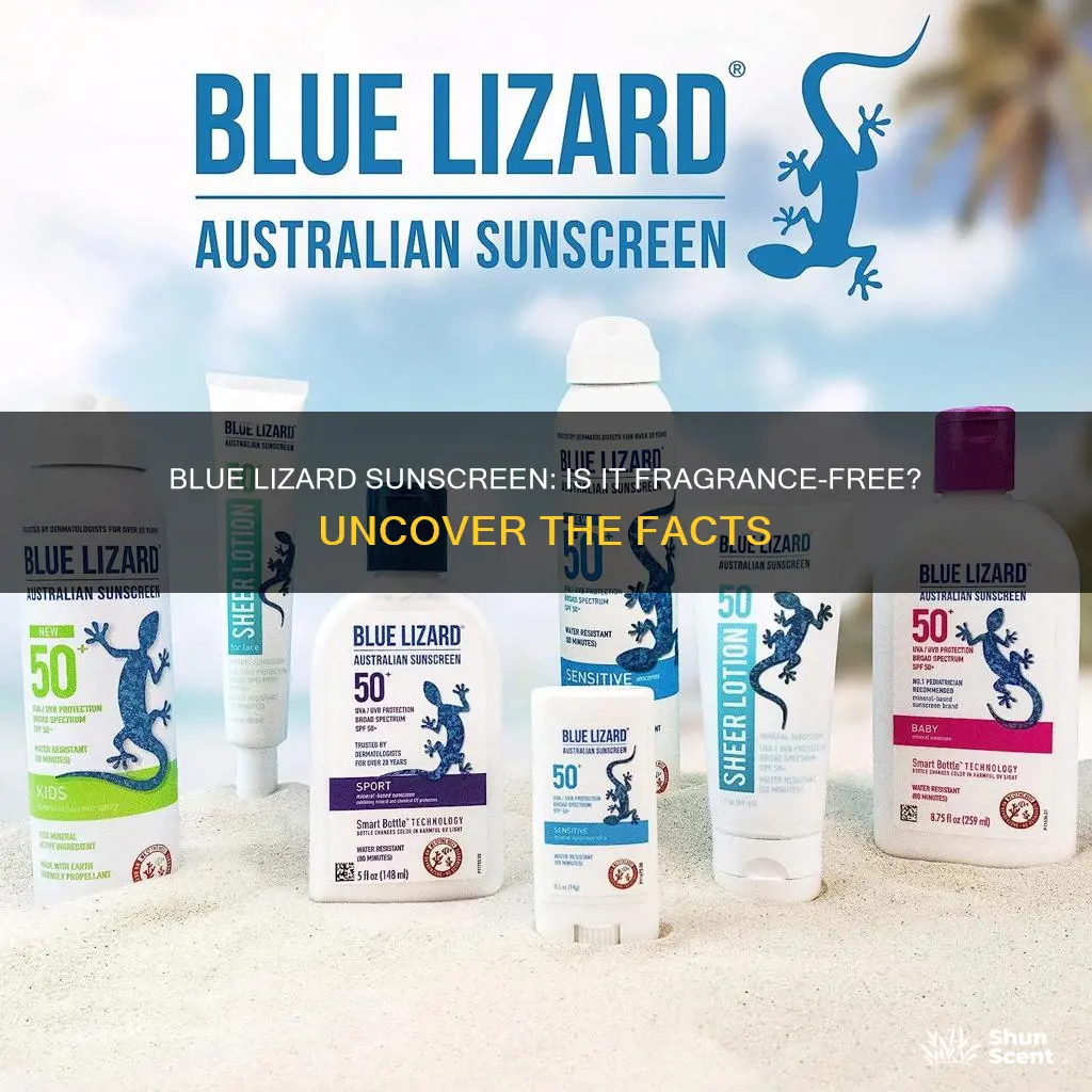 is blue lizard sunscreen fragrance free