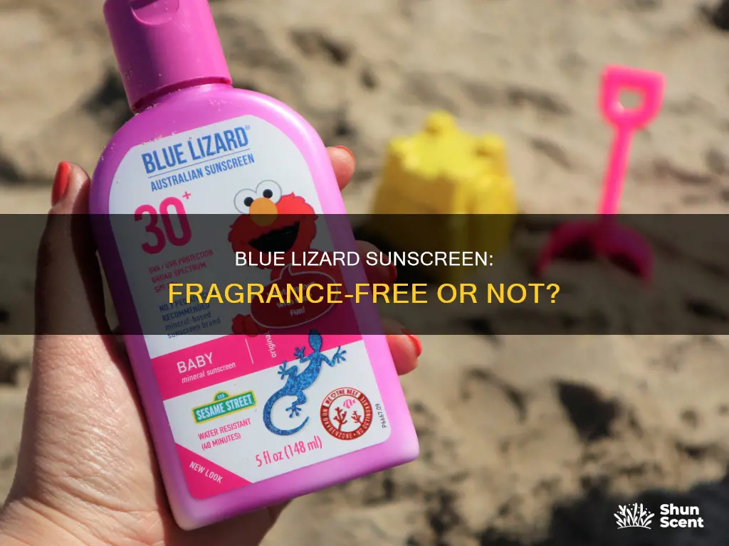 is blue lizard sunscreen fragrance free