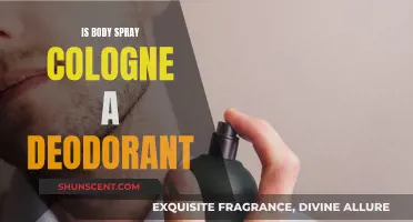 Body Spray, Cologne, and Deodorant: What's the Difference?