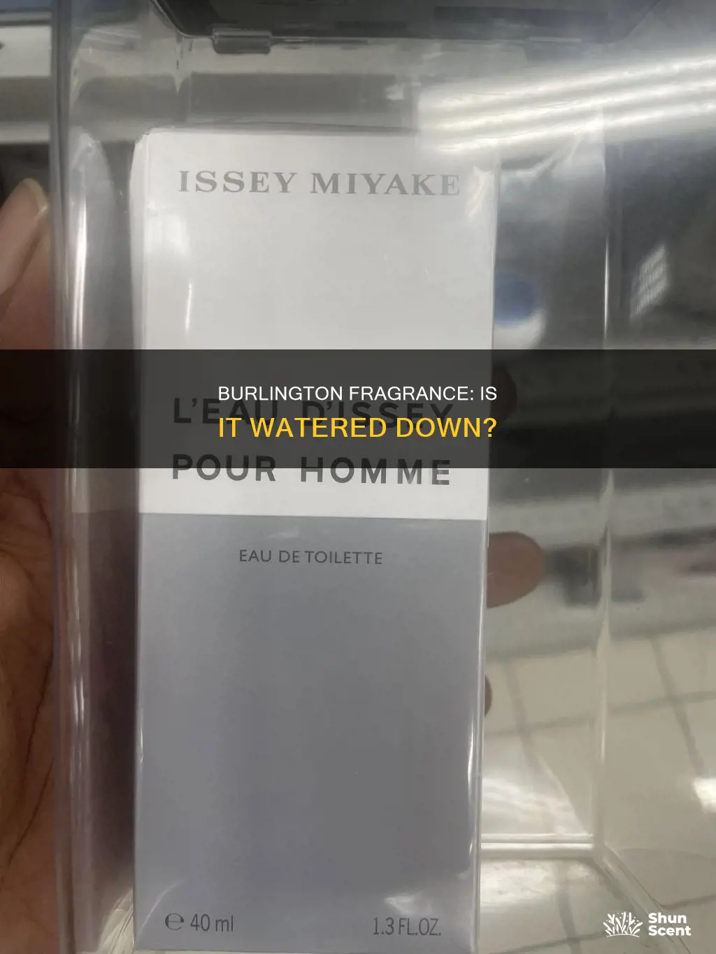 is burlington fragrance watered down