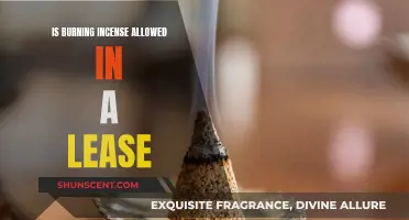 Incense Burning: What Your Lease Allows