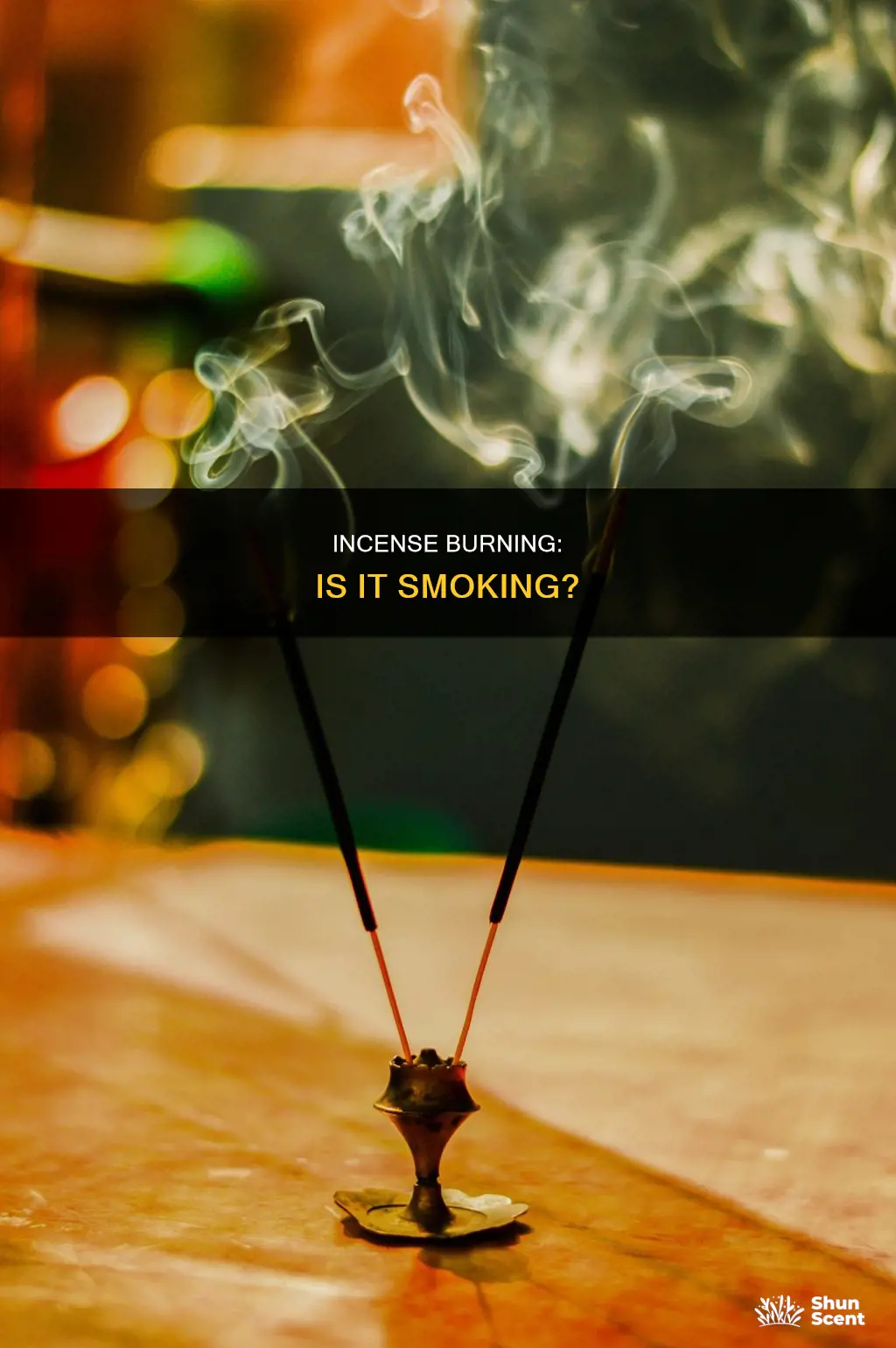 is burning incense considered smoking