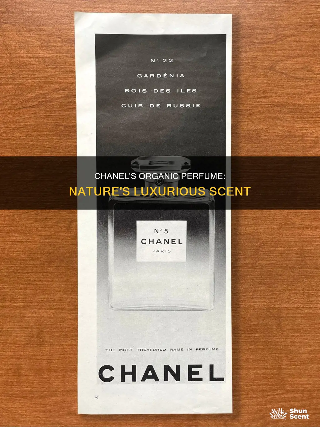 is chanel and organic perfume