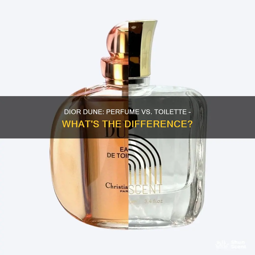 is christian dior dune perfume same as toilette
