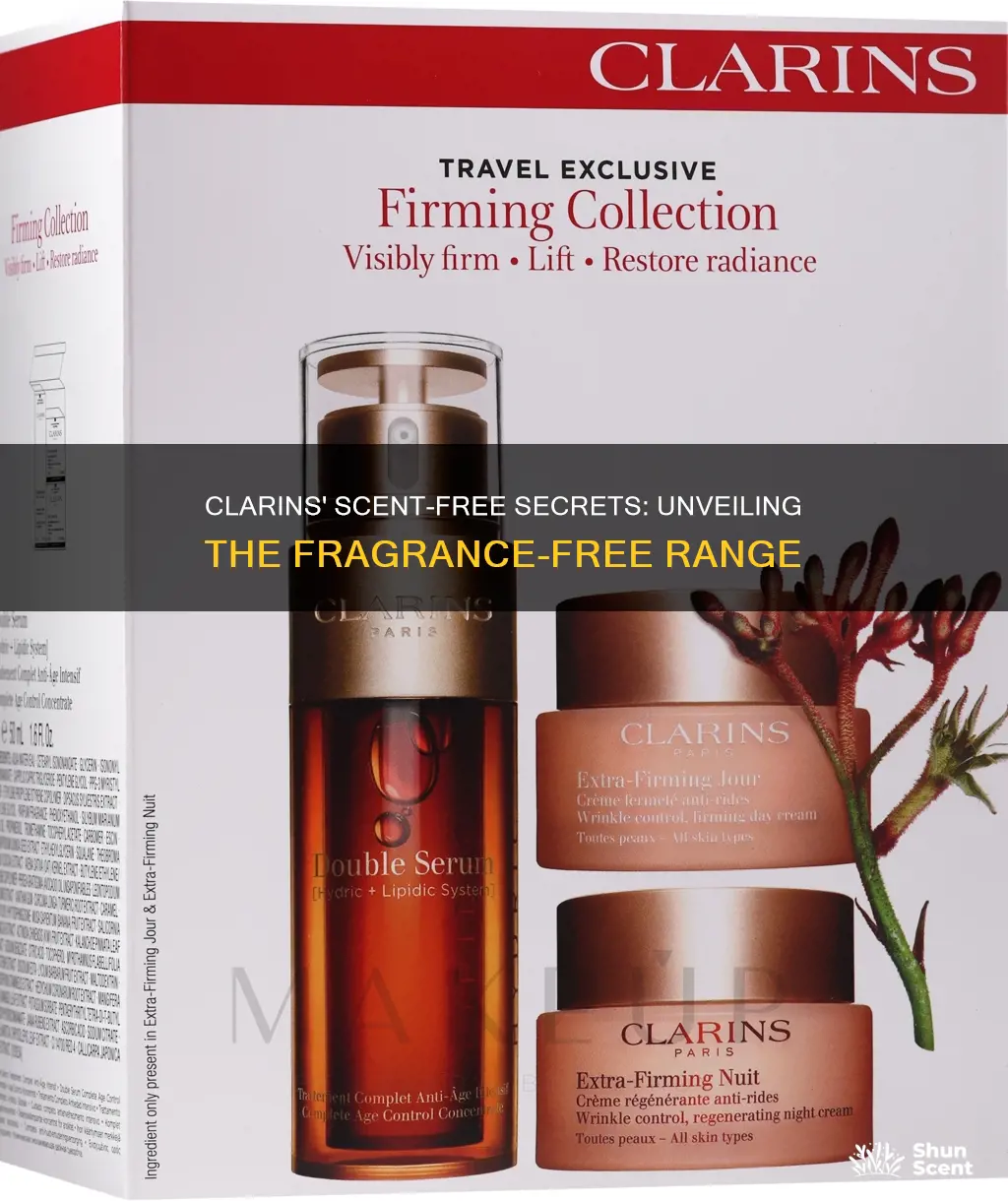 is clarins fragrance free