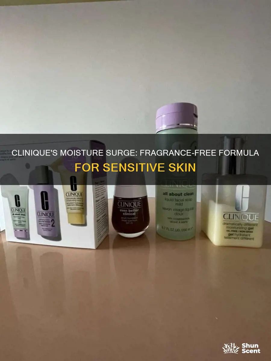 is clinique moisture surge fragrance free