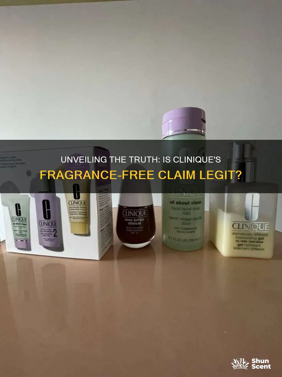 is clinique really fragrance free