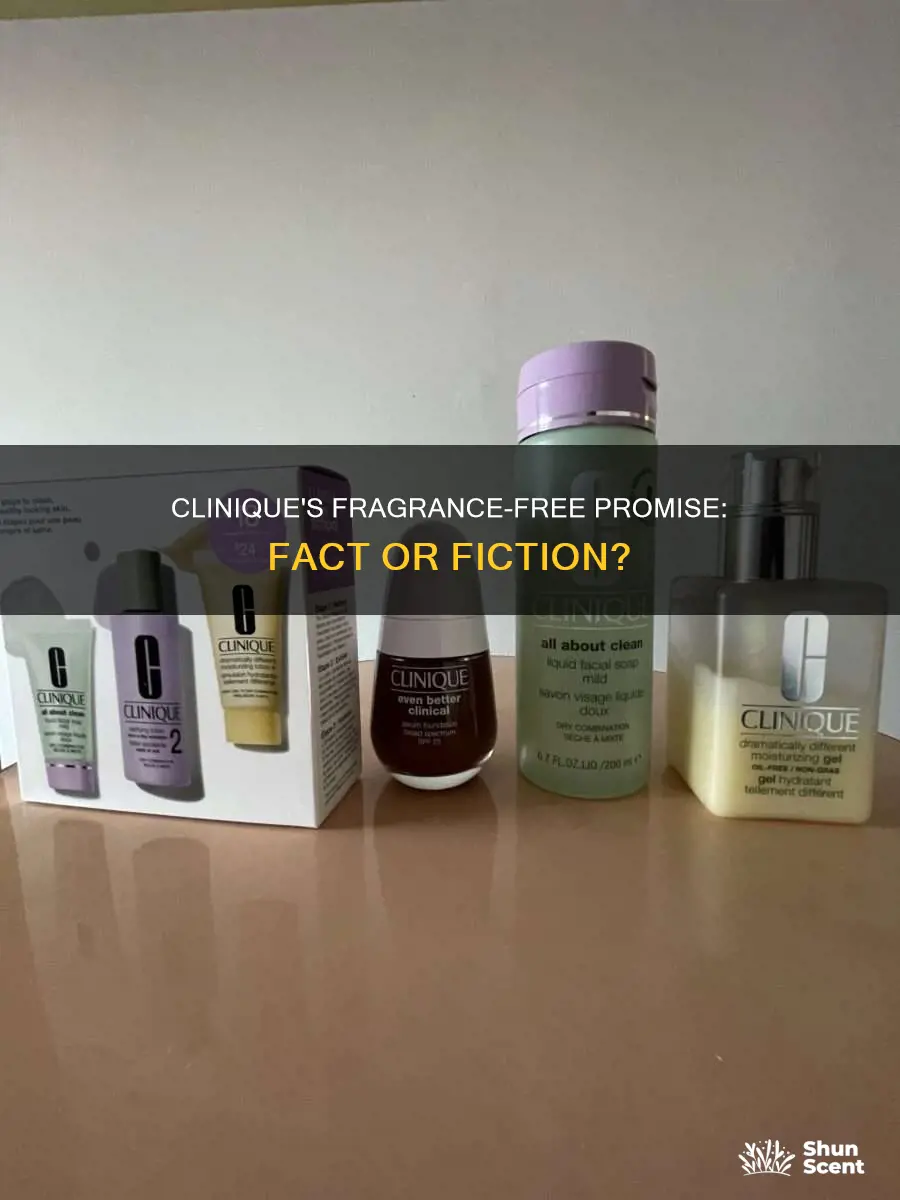 is clinique really fragrance free