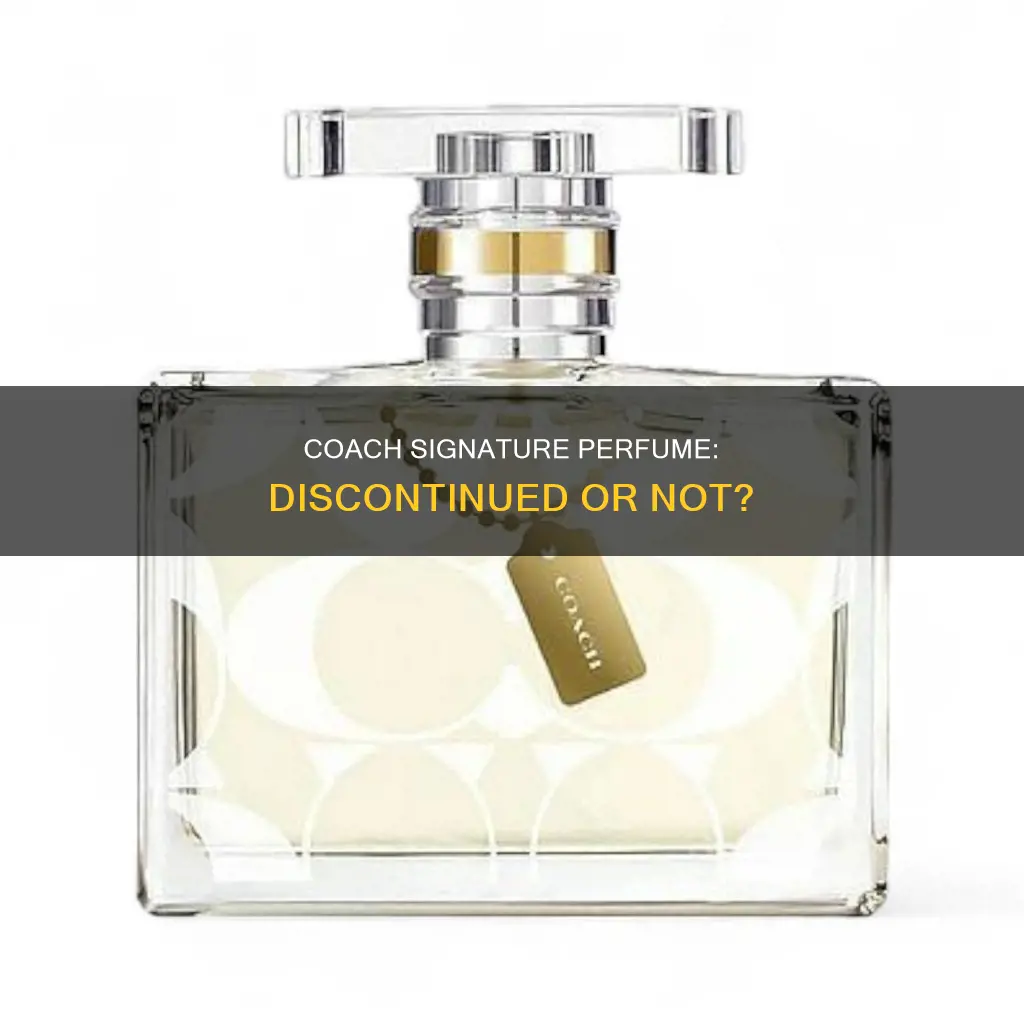 is coach signature perfume discontinued