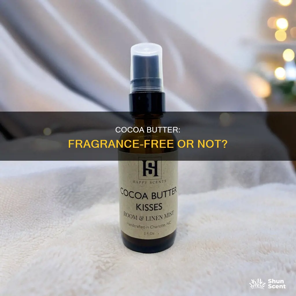 is cocoa butter fragrance free