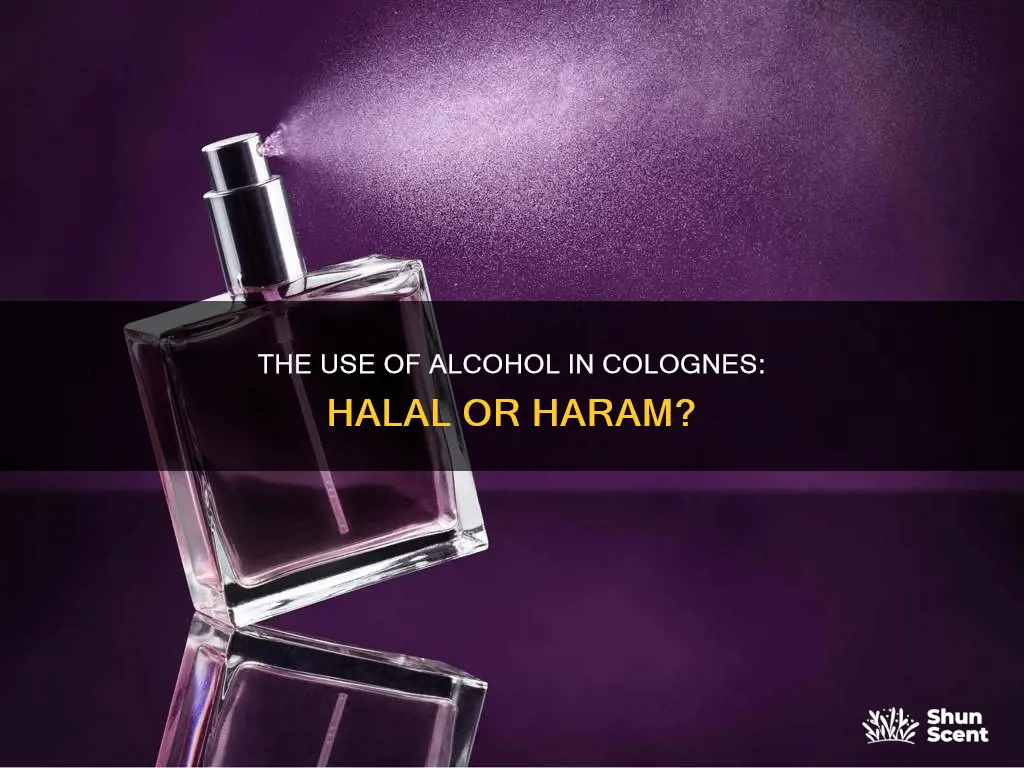 is cologne with alcohol haram