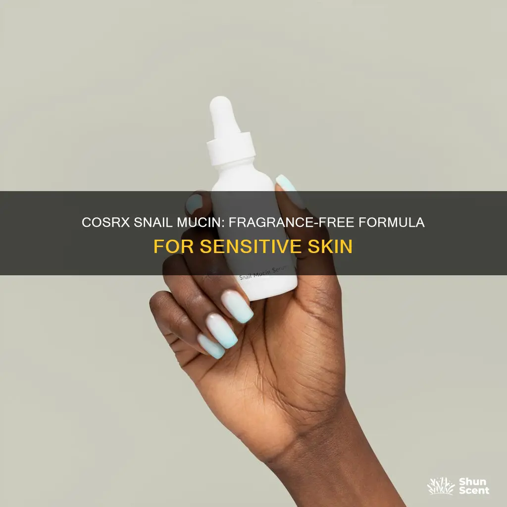 is cosrx snail mucin fragrance free