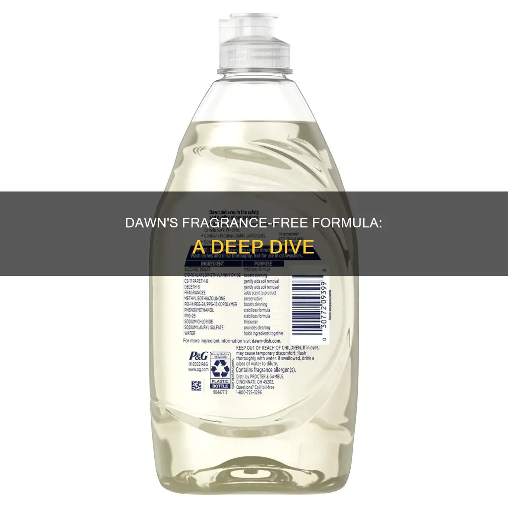 is dawn dish soap fragrance free