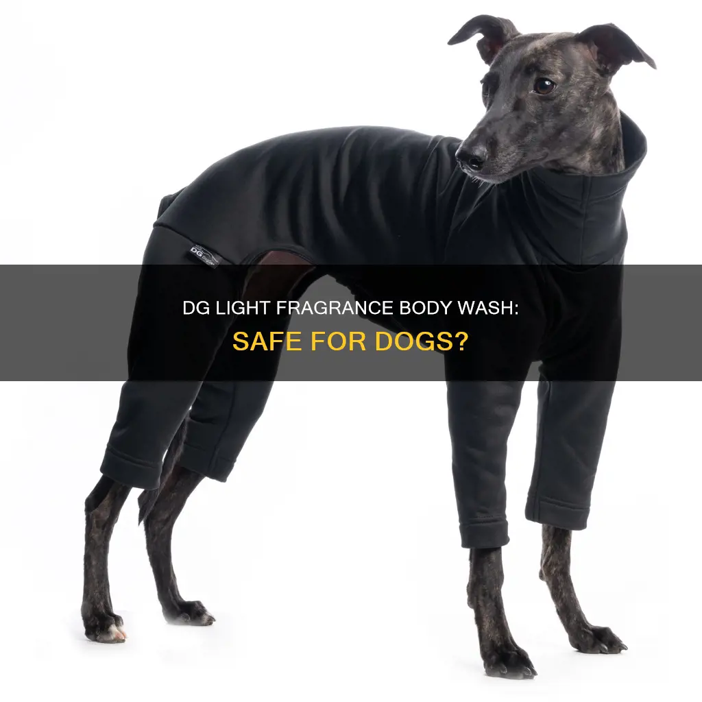 is dg light fragrance body wash safe for dogs
